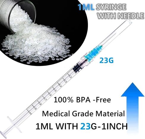 Luer lock 3ml 21Ga 1 Inch(25mm), 50 Pack Sterile Lab Utensils for Scientific Research, Industrial Dispensing or Liquid Measuring in Saudi Arabia