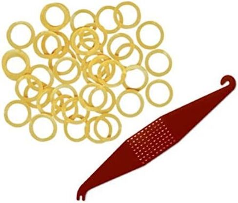 100 Pcs Natural Orthodontic Elastic Dental Rubber Bands for Braces, Dreadlocks Hair Braids Include Braces Rubber Band Tool 5/16 Inch in Saudi Arabia
