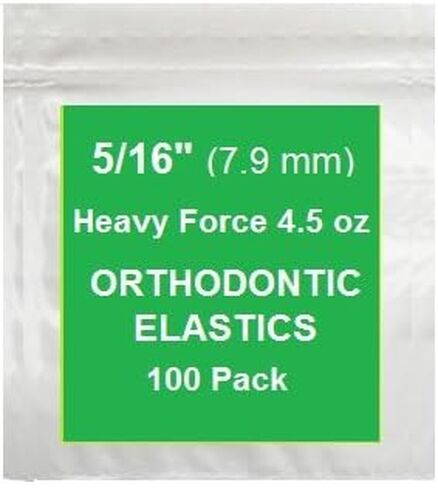 100 Pcs Natural Orthodontic Elastic Dental Rubber Bands for Braces, Dreadlocks Hair Braids Include Braces Rubber Band Tool 5/16 Inch in Saudi Arabia