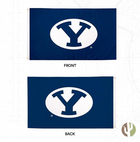 Desert Cactus Brigham Young University Flag Cougars BYU Cougs Banners 100% Polyester Indoor Outdoor 3x5 feet Flags (Style J) in Saudi Arabia