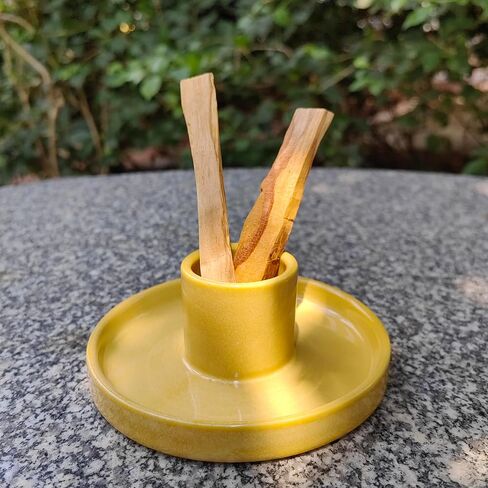 Palo Santo Holder, Ceramic Incense Burner for Palo Santo Wood or Scented Incense Stick, Brown in Saudi Arabia