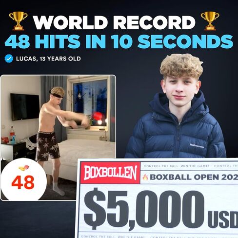 Original with App (iOS & Android) Boxing Ball with Adjustable Headband, Stocking Stuffer Ideas, Fun Sports Game for All Ages, Hand Eye Coordination Boxball Workout in Saudi Arabia
