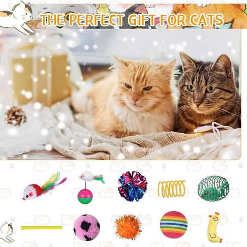 Shappy 150 Pcs Cat Ball Toys Bulk Include 30 Mice Toy 10 Rainbow Balls 4 Lattice Balls 4 Sisal Balls 20 Table Tennis Balls 20 Plush Balls 32 Springs 18 Crinkle Balls 2 Caged Rat Balls 10 Bell Balls in Saudi Arabia