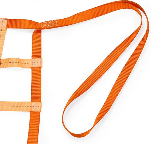 6.56' x 6.56' Cargo Lifting Nets -Lifting Straps for Hoist - Flat Polyester Sling Hoisting Net - Lifting Net Straps - Cargo Hanging Net - for Loading and Unloading Cargo - Max. Load Capacity: 4400lbs in Saudi Arabia