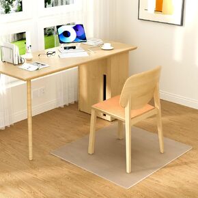 Chair mat for Hard Floors, 28" x 30", Small Chair Mat Clear Easy Glide on Hard Floors, Chair Mat Under Desk Chair, Transparent Floor Mats Wood/Tile Protection Mat for Office & Home