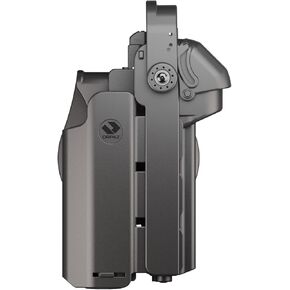Orpaz T40 Pro G45 Duty Holster with Large Light Holster Compatible with Glock 45 Pistol Holder with Laser Mounted Light and Optics with Paddle