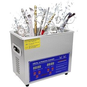 HEROSON 110V 6L Ultrasonic Cleaner Machine 1.6 Gal Professional Ultrasonic Cleaner 40kHz with Heater & Digital Timer for Cleaning Watches Glasses Tool Jewelry Denture Parts in Kuwait