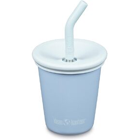 Klean Kanteen Kid Cup 10oz Stainless Steel Cup with Spill-Poof Straw Lid - Juicy Pear
