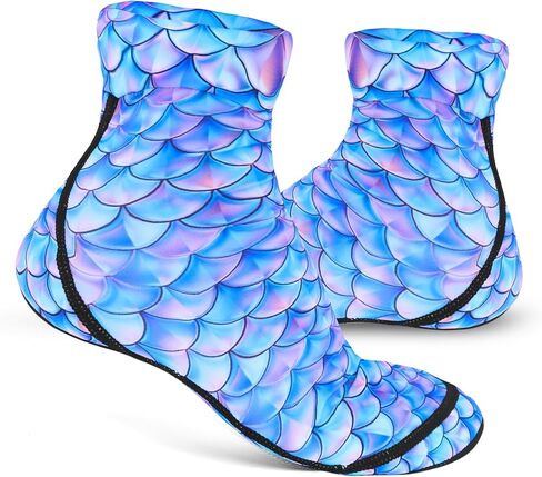 Beach Socks - Sand Socks for Beach Volleyball Women & Men, Surf Socks, Kayaking, Wetsuit Beach Soccer Socks, 3mm Neoprene Socks Women, Anti-Slip, Quick Dry Swim Socks - Sea Turtles, Large in Saudi Arabia