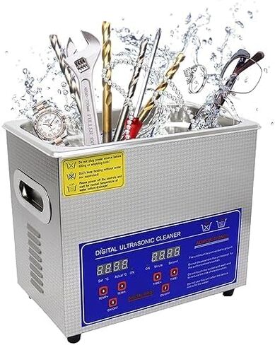 HEROSON 110V 6L Ultrasonic Cleaner Machine 1.6 Gal Professional Ultrasonic Cleaner 40kHz with Heater & Digital Timer for Cleaning Watches Glasses Tool Jewelry Denture Parts in Kuwait