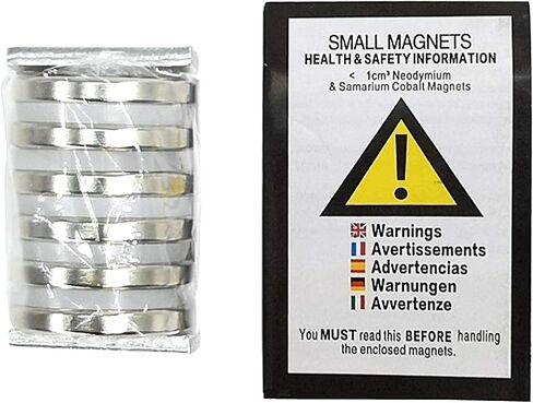 Magnetpro 6 Piece Magnets with Capsule 120 LB Force, Strong Neodymium Pot Magnet Size 1.42" * 0.31" with Hole in Saudi Arabia