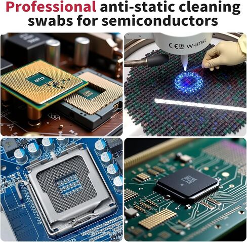Tiny 2.5mm Cleaning Swabs – Effortlessly Clean Camera Sensors, Electronics & PCBs – ESD-Safe, No Residue, No Scratches.(Transparent-10Packs, Electrostatic adsorption) in Saudi Arabia