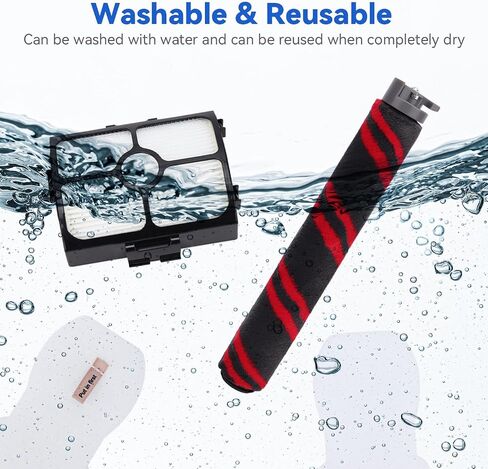 مرشحات بديلة HZ3002 لمكنسة Shark HZ3002 HZ3000 Stratos Ultralight Cord Stick Vacuum، استبدل الجزء XFFKHZ3000 XHFHZ3000، 2 HEPA و4 مرشحات إسفنجية ولباد in Kuwait