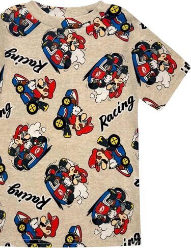 Super Mario Boys Pajama Set - 4 Piece Short Sleeve & Shorts Pajama Set - 100% Cotton Snug Fit Kids Pjs - Boys Summer Pajamas in Kuwait
