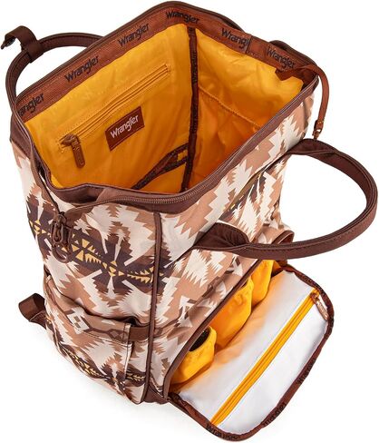 Montana West Wrangler Callie Diaper Bag Backpack with Stroller Straps Multifunction Baby Travel Bag WG2204-9110BR in Saudi Arabia