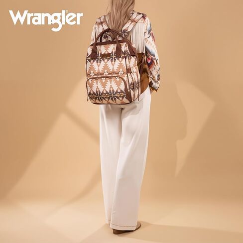 Montana West Wrangler Callie Diaper Bag Backpack with Stroller Straps Multifunction Baby Travel Bag WG2204-9110BR in Saudi Arabia