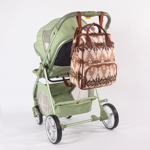 Montana West Wrangler Callie Diaper Bag Backpack with Stroller Straps Multifunction Baby Travel Bag WG2204-9110BR in Saudi Arabia
