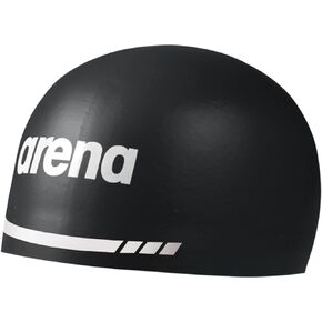 Arena Unisex Silicone 3D Racing Swim Cap High Performance Hydrodynamic Bathing Cap for Professional Athletes, Fireflow/White, X-Large