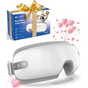CooCoCo Eye Massager with Heat, Eye Mask for Migraine & Headache Relief, Dry Eyes, Improved Sleep, Eye Care Christmas Gifts for Women, Men, Moms and Dads