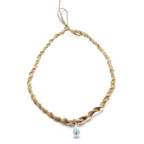 BEACH HEMP JEWELRY قوس قزح الفطر قلادة القنب قلادة للنساء الرجال في سن المراهقة الفتيات اليدوية