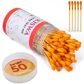 Lead Test Kit (50 Rapid Testing Swabs) - Instant 30-Second Lead Detector, Water-Based Lead Testing for Home, Paint, Soil, Toys, Furniture.