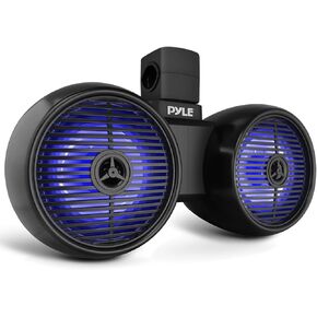 Pyle 3.5" Waterproof Off-Road Speakers - 40W Marine Grade Passive Woofer Sound System Full Range Outdoor Audio Stereo Speaker for Motorcycle, Car, ATV, 4x4, Jeep, Boat, Includes Brackets (White)