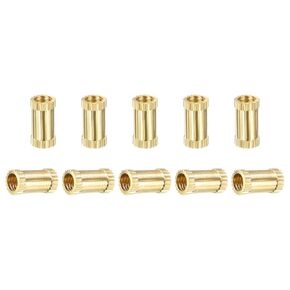 M3x3x5mm (IDxLxOD) صواميل مخرشة - 50 عبوة - جيدة للأصداف البلاستيكية - مجموعة حرارة خيط أنثى نحاسية إدراج صامولة التضمين