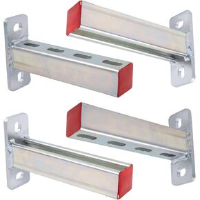 4 Pack Fasteners Braces,Steel Bracket,Steel Frame Stands, Display Stands, Pipe Stands, Metal Support Channel.12 Inch Long.