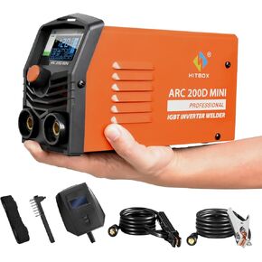 HITBOX AT2000 Stick Welder 140A Welding Machine Stick Welders 110V/220V Welder Machine 2 IN 1 Arc/Lift Tig Welding Machine Welder With Hot Start Arc Force And Anti-Stick Mini Welder with LCD Screen