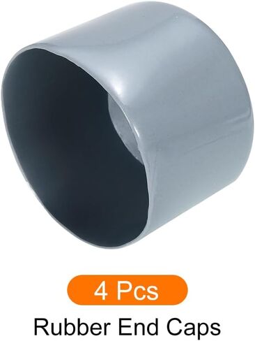 Screw Thread Protector Cover Rubber End Caps, [for Screw, Bolt] - 5/32"(4mm) ID/Grey/50pcs in Saudi Arabia