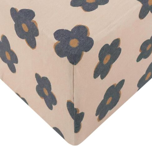 Premium Knit Baby Crib Sheets for Boys and Girls by Copper Pearl: Breathable and Soft, Fitted Crib Sheets for Standard Baby Mattresses, Crib Sheet for Baby Registry or Shower Gift, Daisy in Saudi Arabia