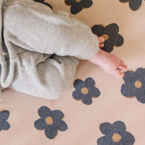 Premium Knit Baby Crib Sheets for Boys and Girls by Copper Pearl: Breathable and Soft, Fitted Crib Sheets for Standard Baby Mattresses, Crib Sheet for Baby Registry or Shower Gift, Daisy in Saudi Arabia
