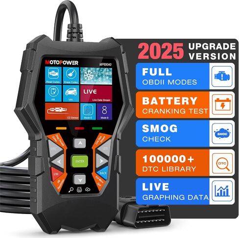 MOTOPOWER MP69040 Car OBD2 Scanner Check Engine Fault Code Reader Diagnostic Scan Tool, Yellow in Saudi Arabia