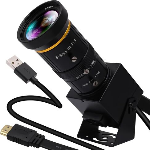 كاميرا ويب IFWATER HDMI USB كاميرا 4K مخرج متزامن لكاميرا الفيديو H.265 10X عدسة تكبير بصري عن قرب USB للكمبيوتر كاميرات الويب للبث عبر الإنترنت وكاميرا التدريب والتعليم والتفتيش الصناعي in Kuwait