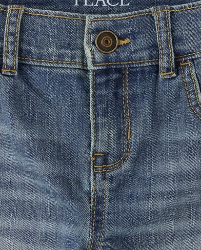 The Children's Place Boys' Distressed Denim, Carleton Wash Single, 8 in Saudi Arabia