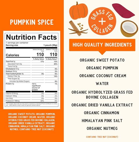 Serenity Kids Berry Butternut Baby Food Pouch, 5g Protein, 3.5 Oz, 6 Pack | No Added Sugar, USDA Organic, Dairy Free Baby Snacks, Toddler Snacks, Toddler Pouches, Baby Food Pouches in Saudi Arabia