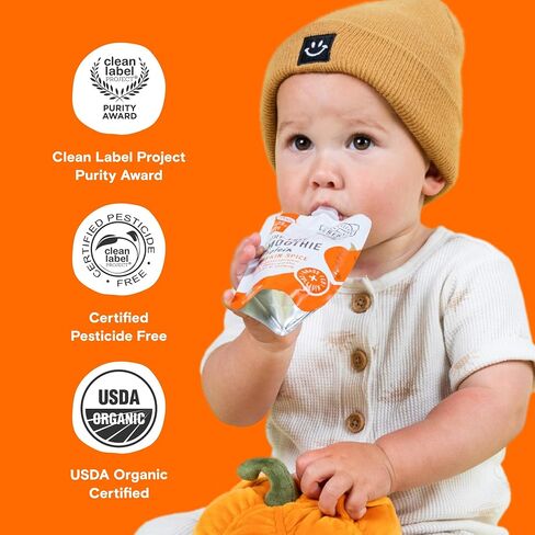 Serenity Kids Berry Butternut Baby Food Pouch, 5g Protein, 3.5 Oz, 6 Pack | No Added Sugar, USDA Organic, Dairy Free Baby Snacks, Toddler Snacks, Toddler Pouches, Baby Food Pouches in Saudi Arabia