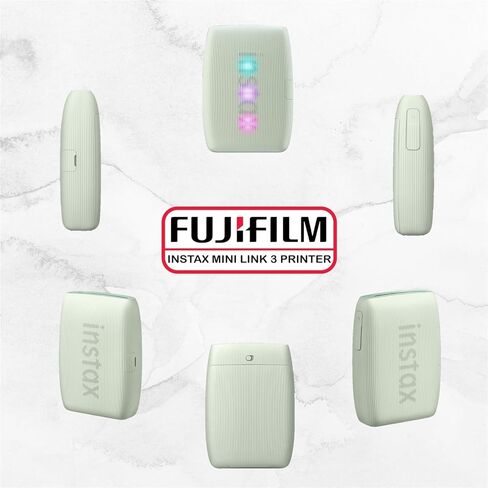 حزمة طابعة Fujifilm Instax Mini Link 3 (وردي وردي) مع فيلم Fujifilm Instax Mini Film (40 ورقة)، وحقيبة حماية Mini Link 3 in Saudi Arabia