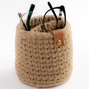2 in 1 Yarn Eyeglass Holder Stand - Glasses Holder for Nightstand with 2 sections-Use it as an eye glass holder for desk-Always find your eyeglasses, eyeglasses strap in this Glasses Holder Stand