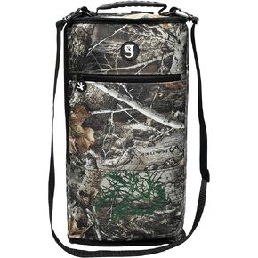 geckobrands Verticool Cooler Bag, Black - Insulated Soft Cooler for Golf, Camping, Holds 9 Cans or 2 Wine Bottles