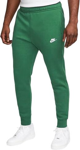 بنطلون رياضي رجالي من Nike Sportswear Club Fleece، إسفنج وردي/رغوة وردية - أبيض، مقاس متوسط in Saudi Arabia