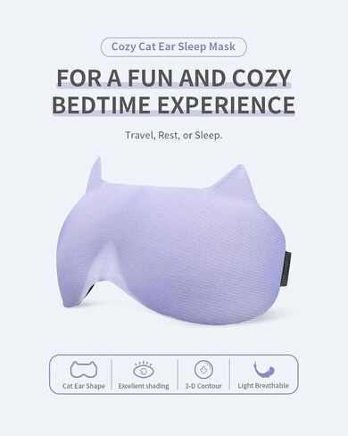 Blackout Sleep Mask for Men Women，Pressure Relief 3D Contoured Cup Eye Cover for Sleeping，Ultra Soft & Breathable Block Out Light Blindfold with Adjustable Strap for Travel Nap Yoga in Saudi Arabia
