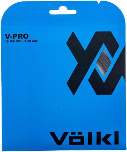 Volkl V-Pro | Tennis Racquet String | Durability & Firm Feel | Smooth Co-Polymer String (Blue, 16, Set) in Kuwait