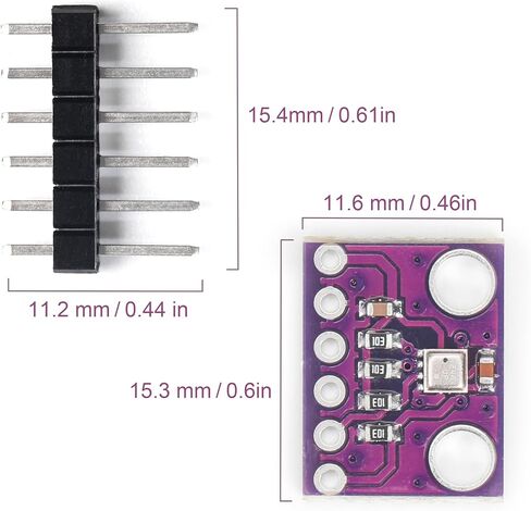 2 قطعة BME280 5 فولت وحدة الاستشعار الضغط الجوي أجهزة استشعار درجة الحرارة والرطوبة I2C SPI اندلاع GY-BME280 in Kuwait