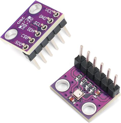 2 قطعة BME280 5 فولت وحدة الاستشعار الضغط الجوي أجهزة استشعار درجة الحرارة والرطوبة I2C SPI اندلاع GY-BME280 in Kuwait