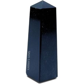 Natural Amethyst Crystal Tower - Handwork Obelisk Tower Promotes Energy & Good Health - Polished Stone Perfect for Reiki Healing - Ideal Gift for Crystal Collectors - 4 Corner (3" to 4") in Kuwait