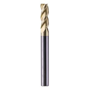 BestParts High Performance Solid Carbide End Mill for Aluminum - ZRN Coated, 37 Degree Helix, 3 Flute, HRC55, 1/4" Cutting and Shank Diameter, 3/4" Length of Cut, 2-1/2" Overall Length, Square End