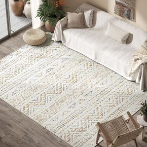 jinchan Christmas Runner Rug 2x10 Hallway Rug Snowflake Runner Modern Kitchen Rug Washable Rug Non Slip Xmas Red Geometric Accent Rug Soft Thin Carpet for Bedroom Bathroom Laundry Room Living Room