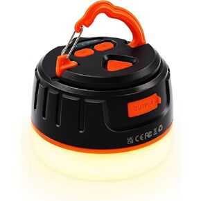 Siivton Camping Lantern Rechargeable, Power Bank 6400mAh, Tent Lights for Camping, Portable LED Camping Light with Remote, Magnetic Base, Waterproof, 5 Light Mode for Hurricane Emergency Hiking Home
