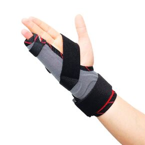 ORTONYX Pinky Finger Splint – Boxer Fracture Brace for 4th & 5th Finger, Ulnar Gutter Support, Metacarpal Immobilizer, Breathable & Adjustable Hand Brace for Left or Right Hand / KB434 Black